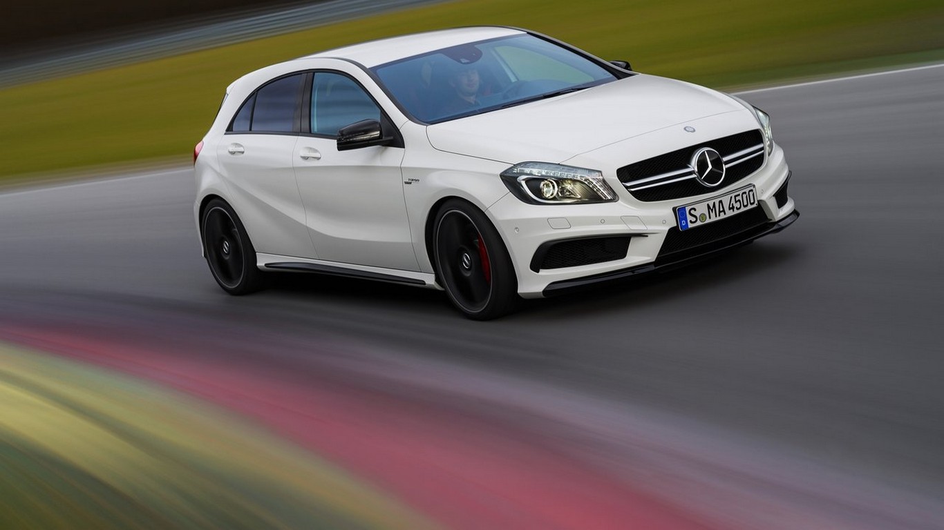 More A45 Amg Wallpapers - Mercedes A180 Black Edition , HD Wallpaper & Backgrounds