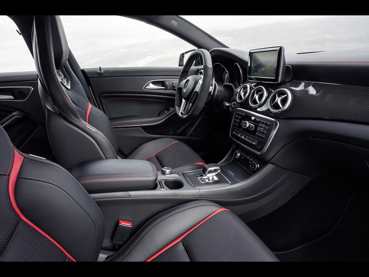 2013 Mercedesbenz Cla 45 Amg Interior 3 Wallpaper Mercedes