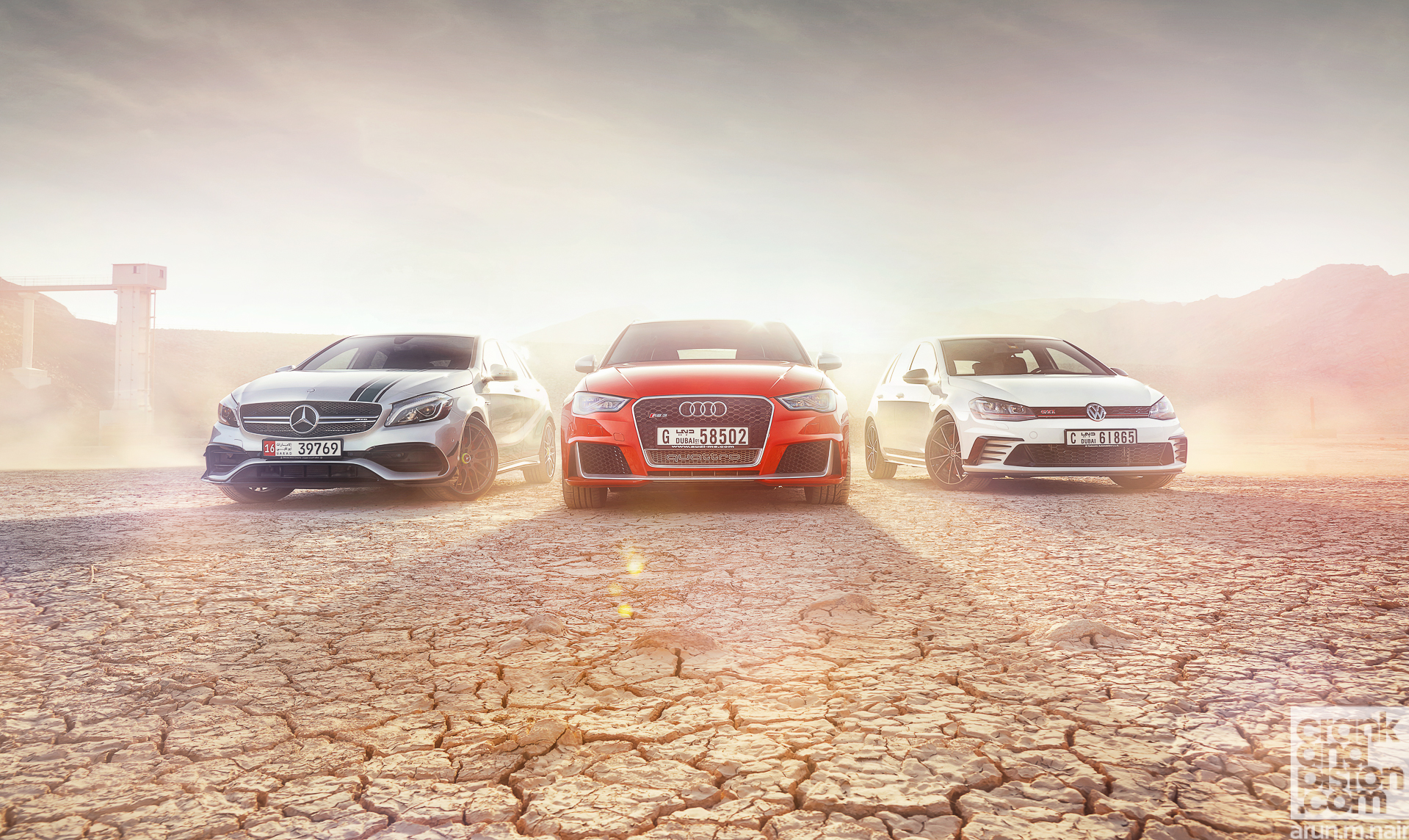 Vw Gti Clubsport Vs Audi Rs3 Vs Mercedes-amg A45 World - Bmw Audi Mercedes , HD Wallpaper & Backgrounds