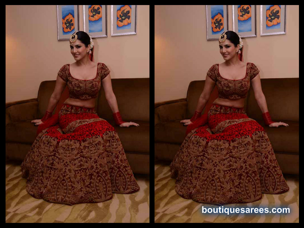 Sunny Leone In Bridal Lehenga - Sunny Leone Bridal Lehenga , HD Wallpaper & Backgrounds