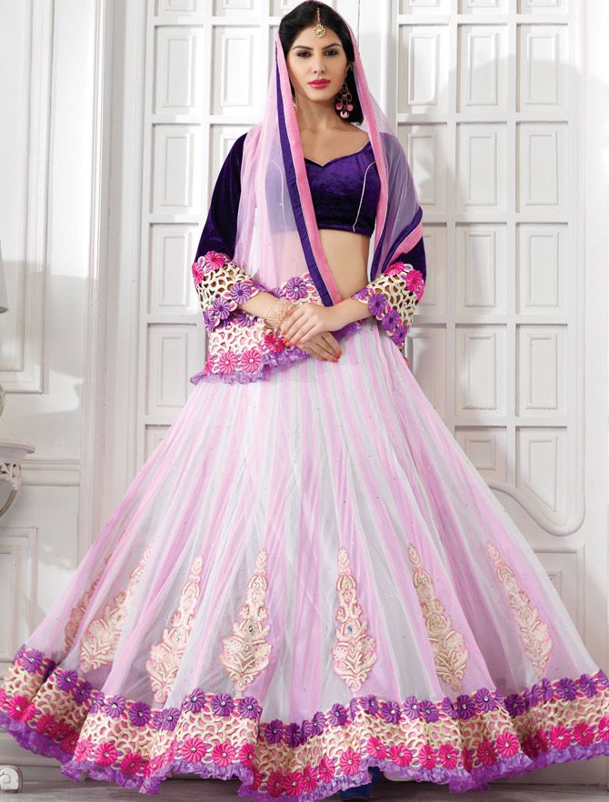 Is This Your First Heart - Latest Net Lehenga Design , HD Wallpaper & Backgrounds