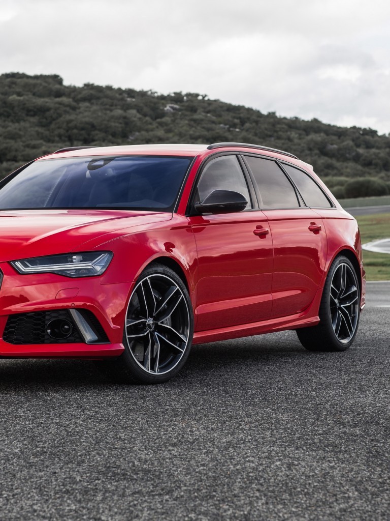 Audi Rs6 Avant, Red, Side View, Cars - Audi Rs6 Lamborghini V10 , HD Wallpaper & Backgrounds