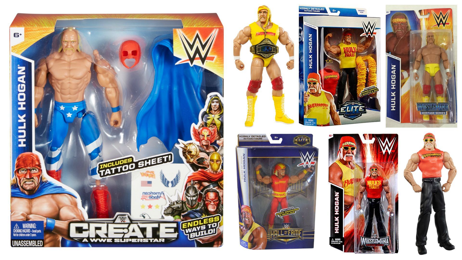 Mattel Wwe Hulk Hogan Figures Still In Stores - Hulk Hogan Mattel Figure , HD Wallpaper & Backgrounds