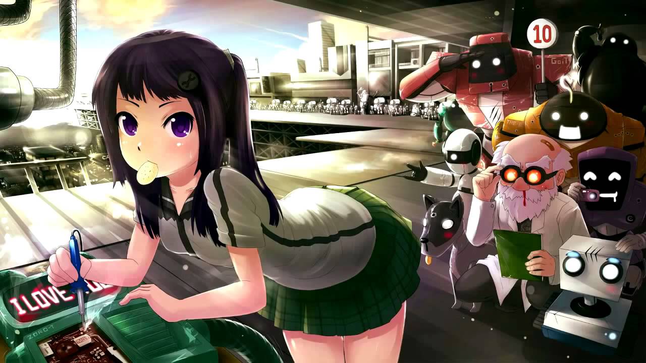 Robot Anime Girls , HD Wallpaper & Backgrounds