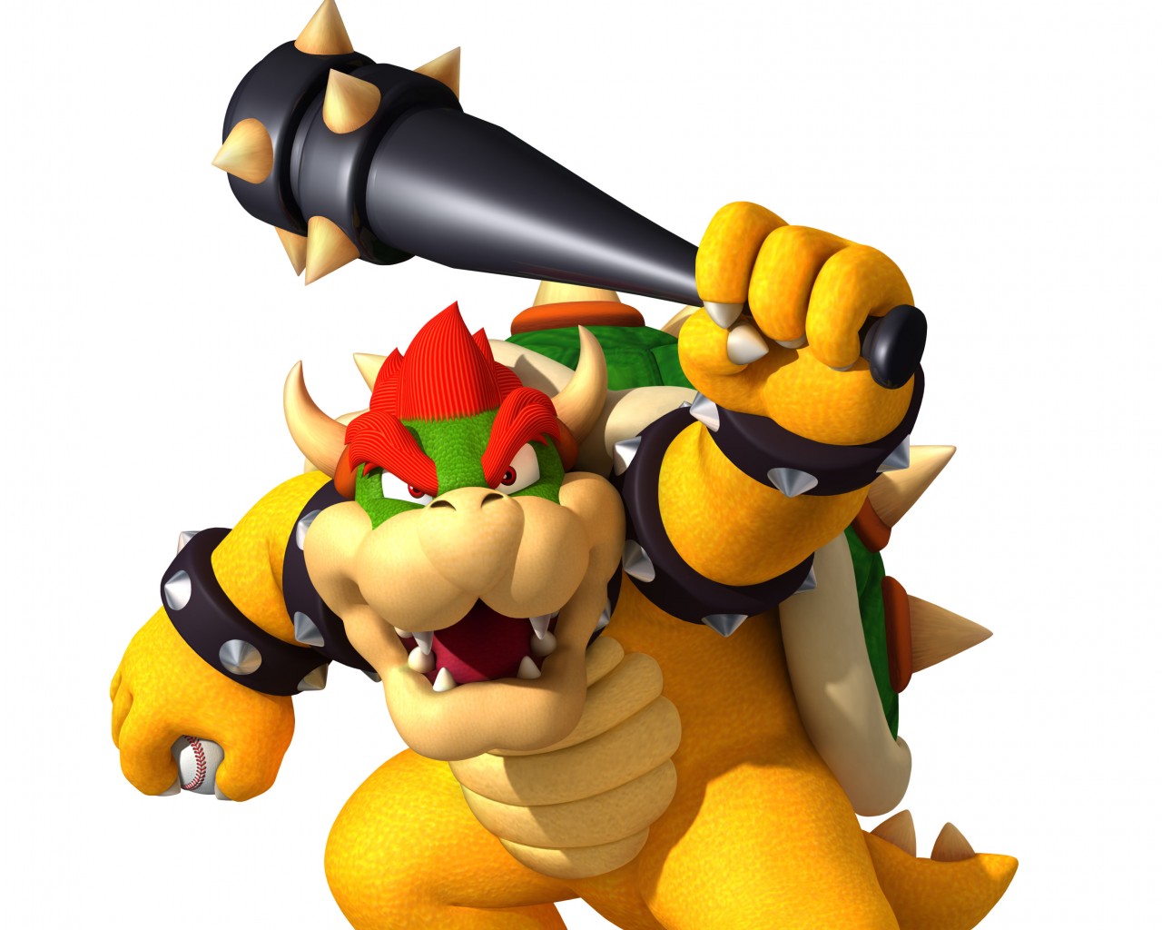 Download Bowser 8 Bit Grid, 8003 Browser Windows 7 - Super Mario Baseball Bowser , HD Wallpaper & Backgrounds