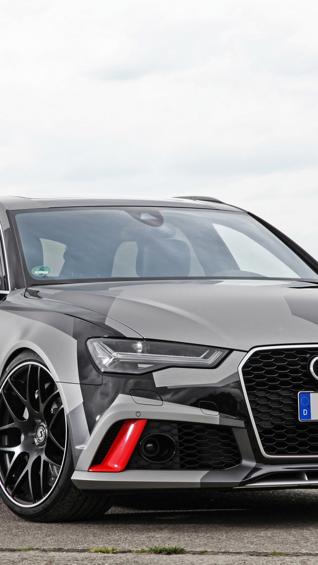 Audi Rs6 Avant, Front View, Black, Cars - Audi Rs6 , HD Wallpaper & Backgrounds