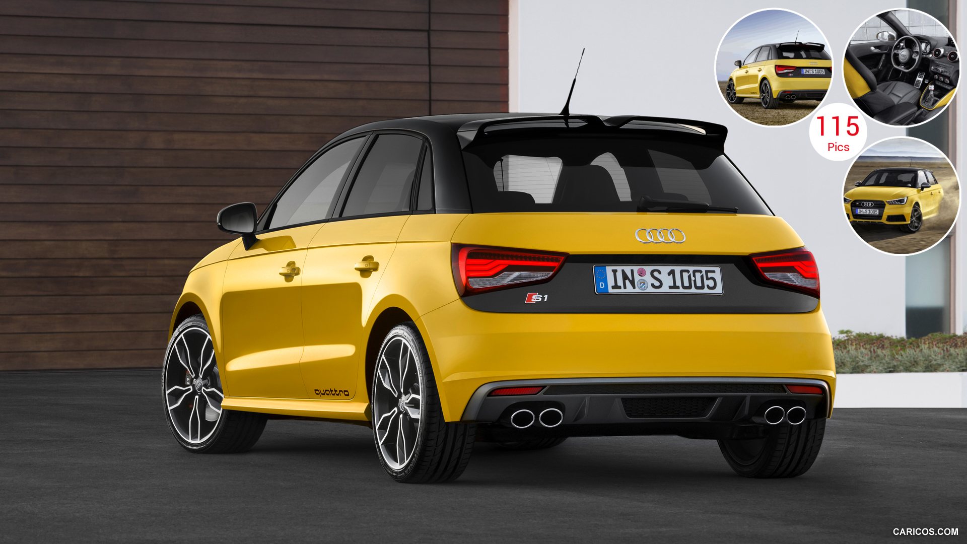 2015 Audi S1 Sportback 12 Vegas Yellow Rear Wallpaper - Audi A1 Sportback Yellow , HD Wallpaper & Backgrounds