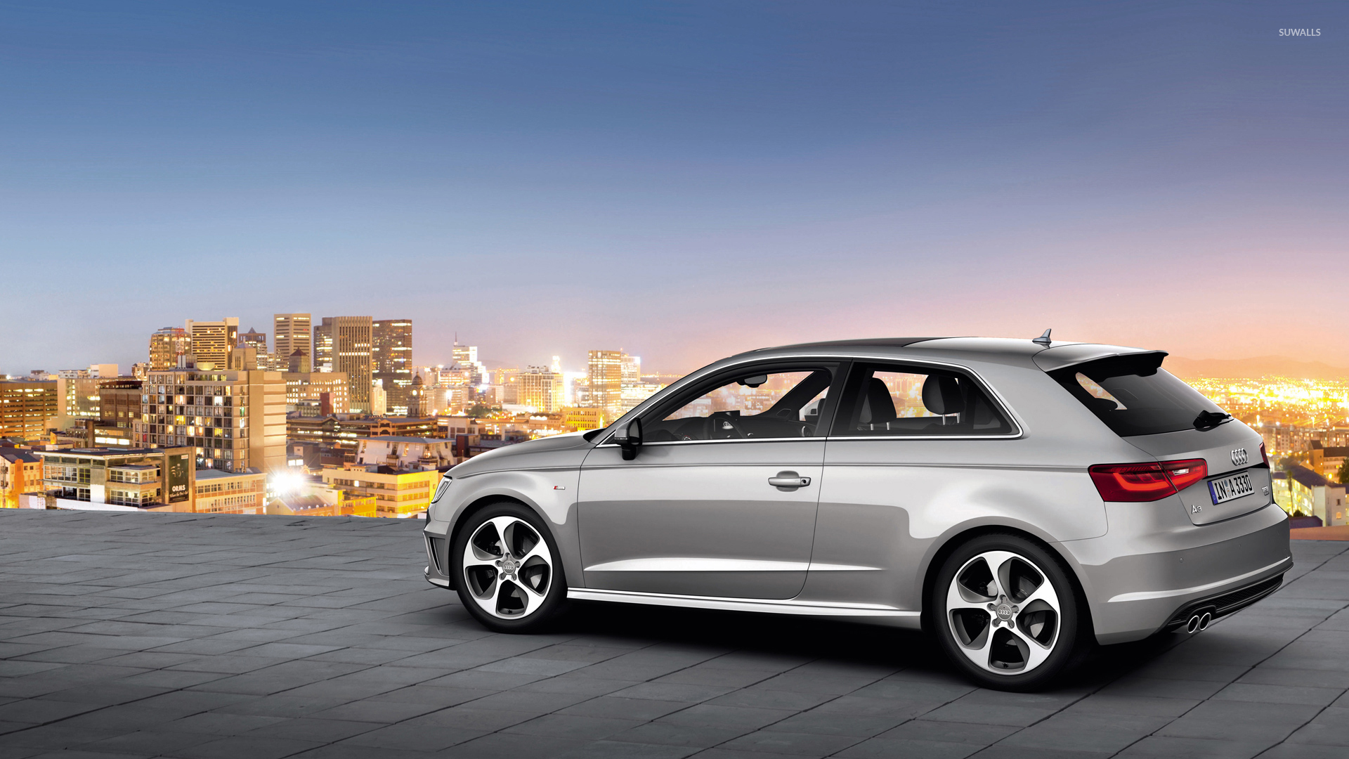 Audi A3 Wallpaper - Audi A3 Hatchback Silver , HD Wallpaper & Backgrounds