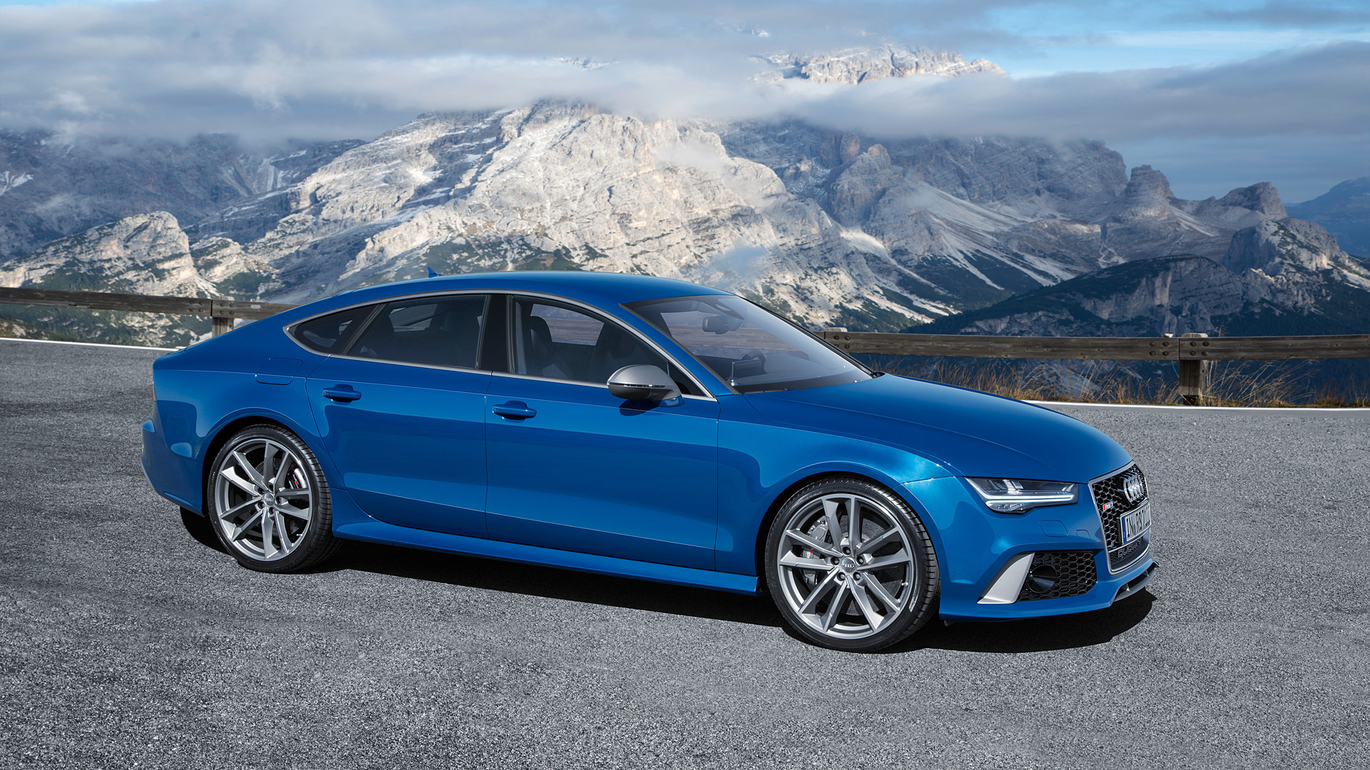 2016 Audi Rs7 Sportback Performance Picture - 2016 Audi Rs7 Blue , HD Wallpaper & Backgrounds