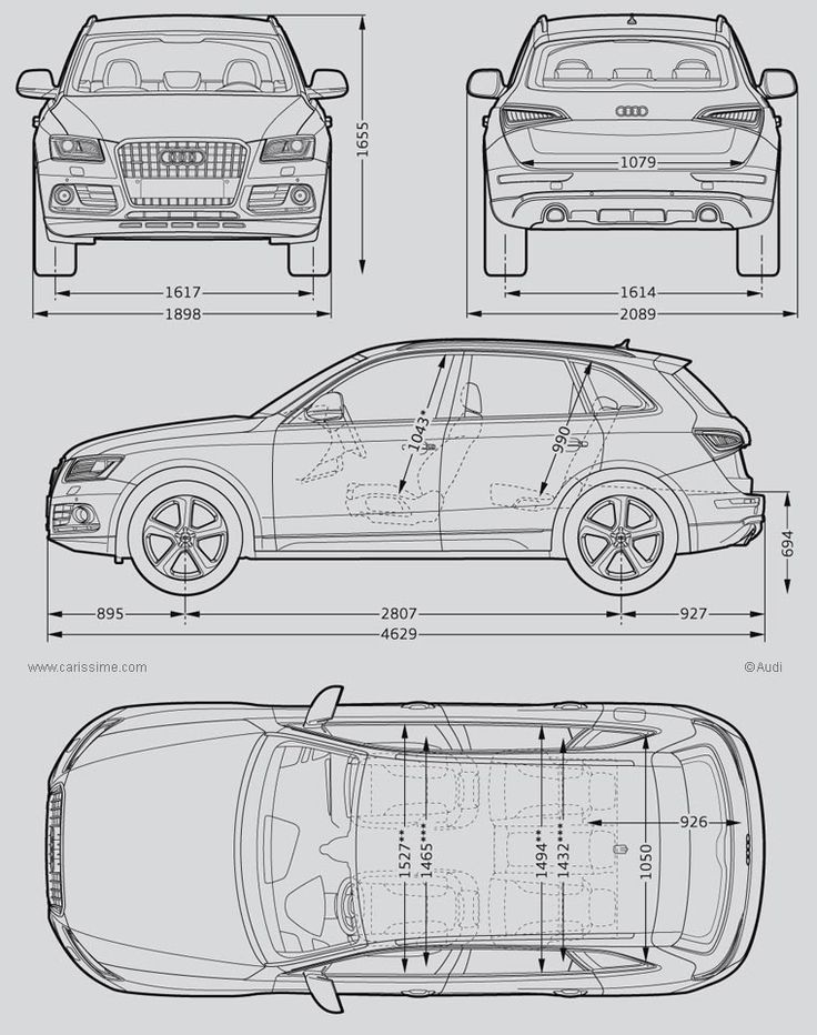 Audi Q5 Dimensions 2018 Audi 2019 Audi Q5 Dimensions - Audi Q5 2017 Blueprint , HD Wallpaper & Backgrounds