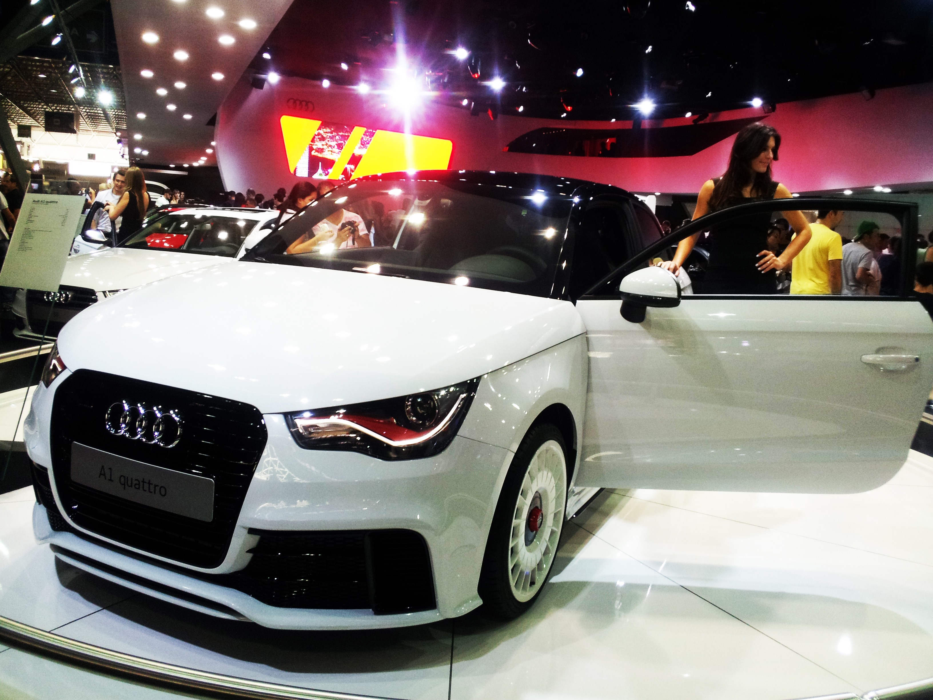 Audi Audi A1 Audi Quattro White Wallpaper And Background - Auto Show , HD Wallpaper & Backgrounds