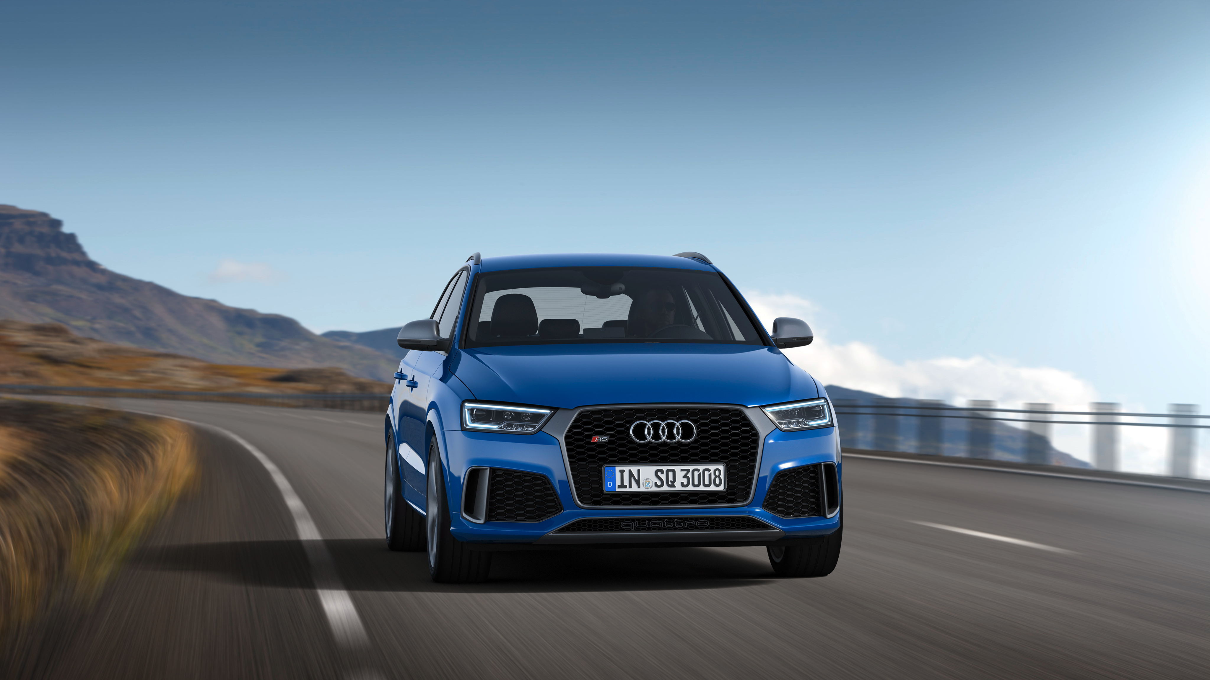 Audi Rs Q3 '2016 Wallpaper - Новый Audi Q3 Синего Цвета , HD Wallpaper & Backgrounds