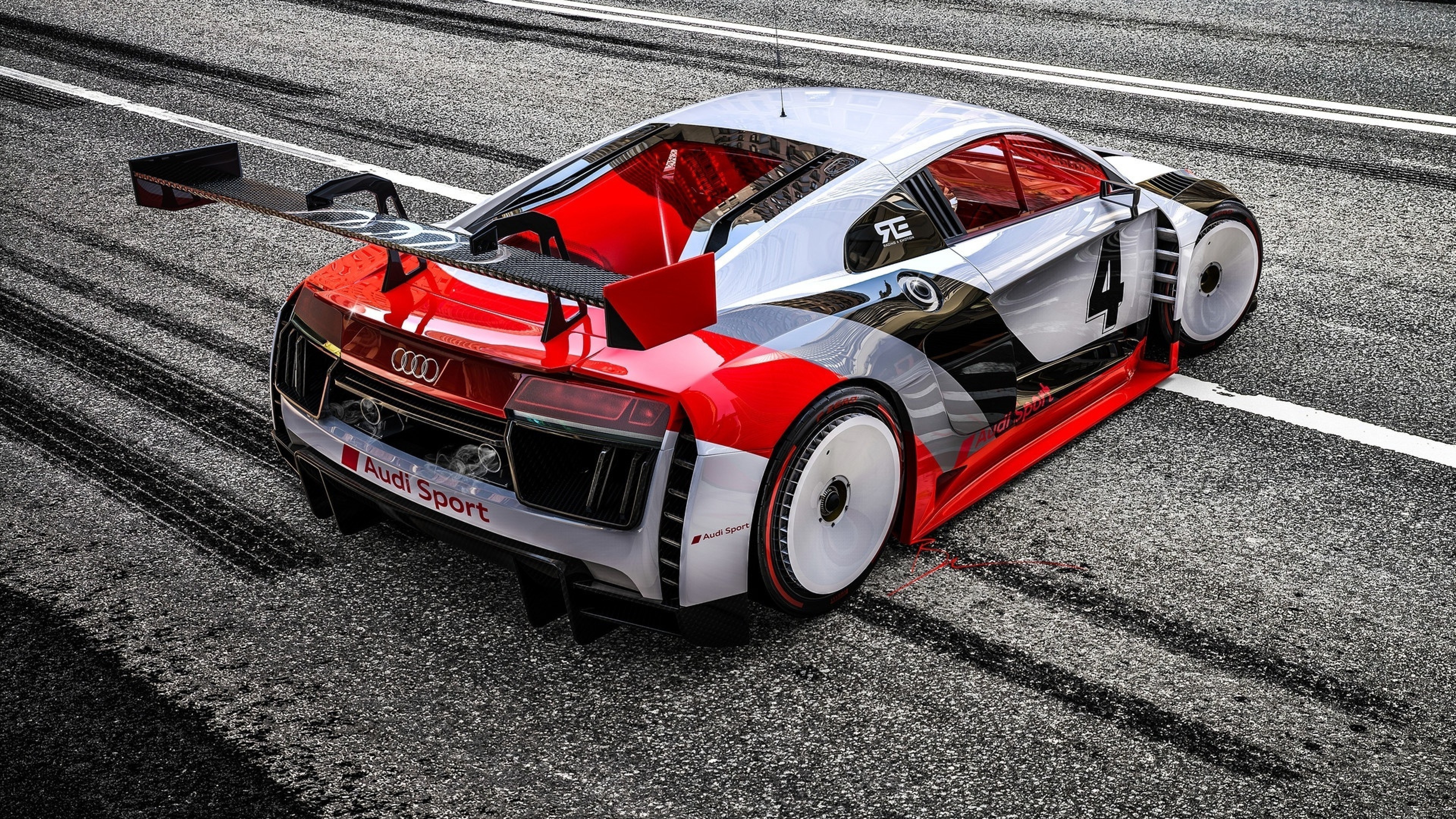 Download Audi R8 Racing Cars Custom Design Wallpapers - Custom Cars , HD Wallpaper & Backgrounds