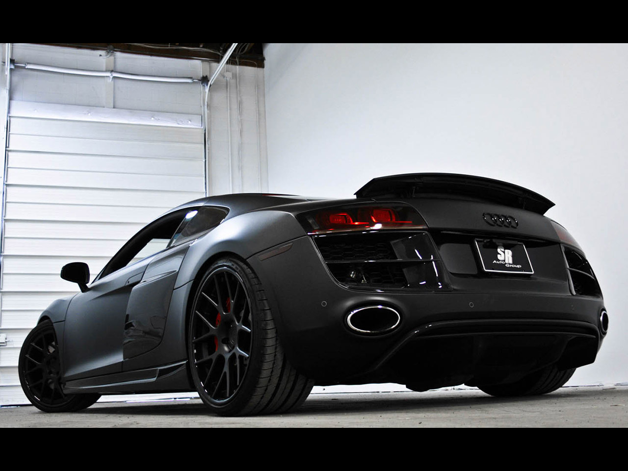 Audi R8 Matte Black Wallpaper - Audi R8 Pimped Out , HD Wallpaper & Backgrounds