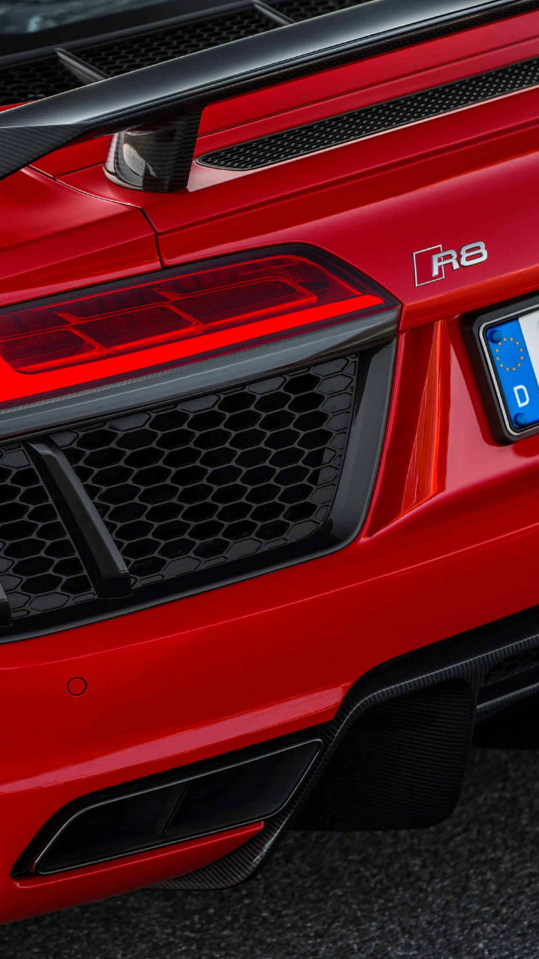 Audi, V10 Engine, Car, Audi R8 V10 Plus 2017 Rear, - Audi R8 Wallpaper Iphone , HD Wallpaper & Backgrounds