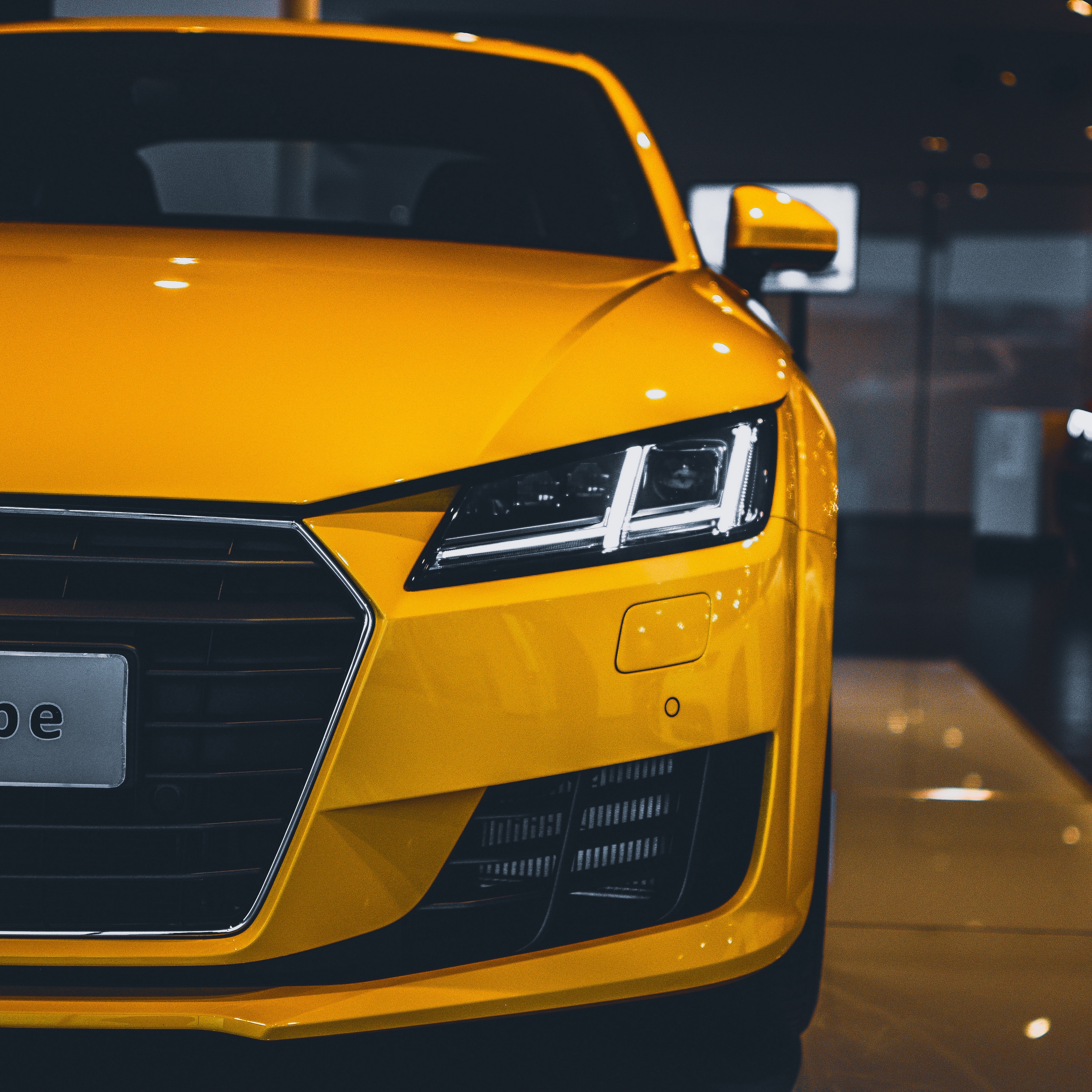 Wallpaper Audi Tt, Audi, Front View, Headlight - Audi Car , HD Wallpaper & Backgrounds