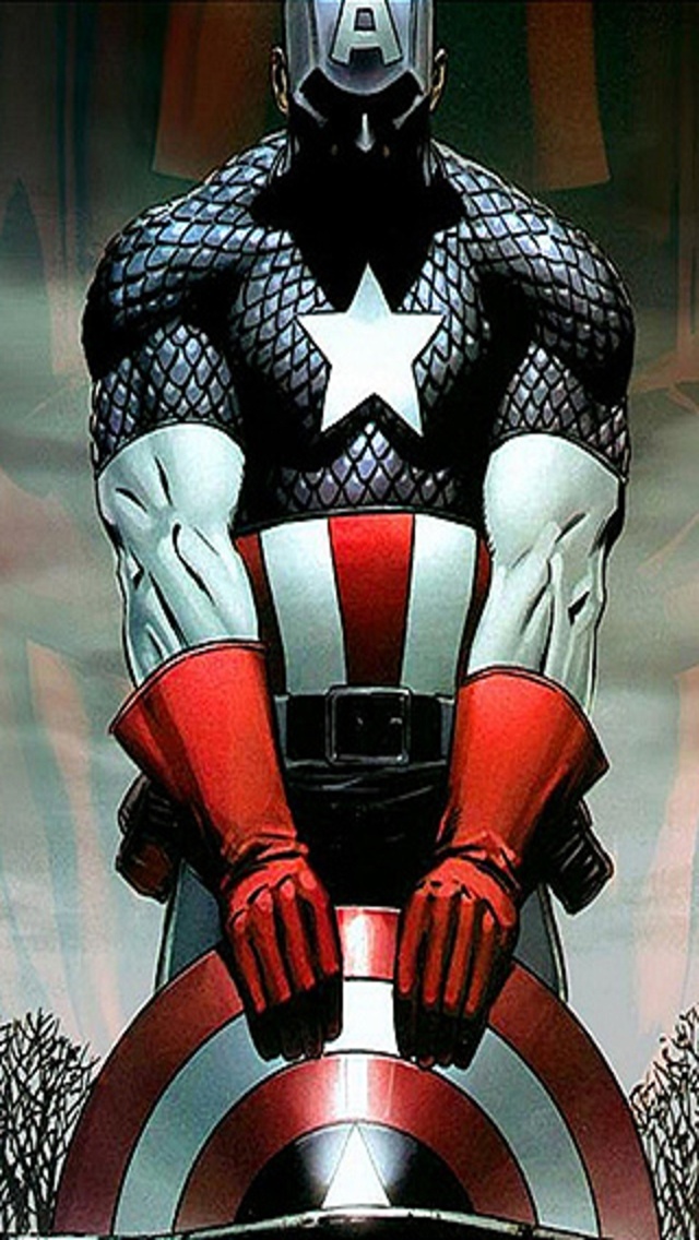 Captain America Iphone Wallpaper Dow - Captain America Comic Wallpaper Iphone , HD Wallpaper & Backgrounds