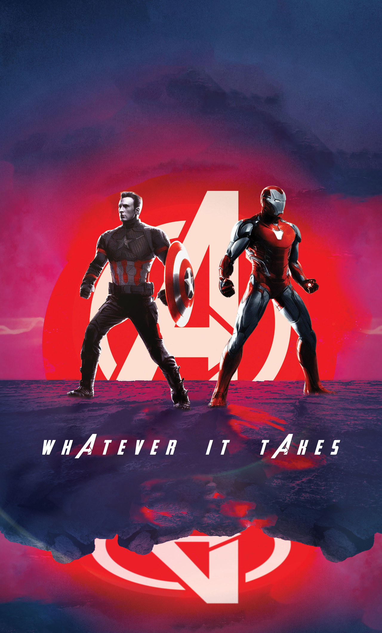 Avengers Endgame Tony And Captain America - Am Iron Man Endgame , HD Wallpaper & Backgrounds