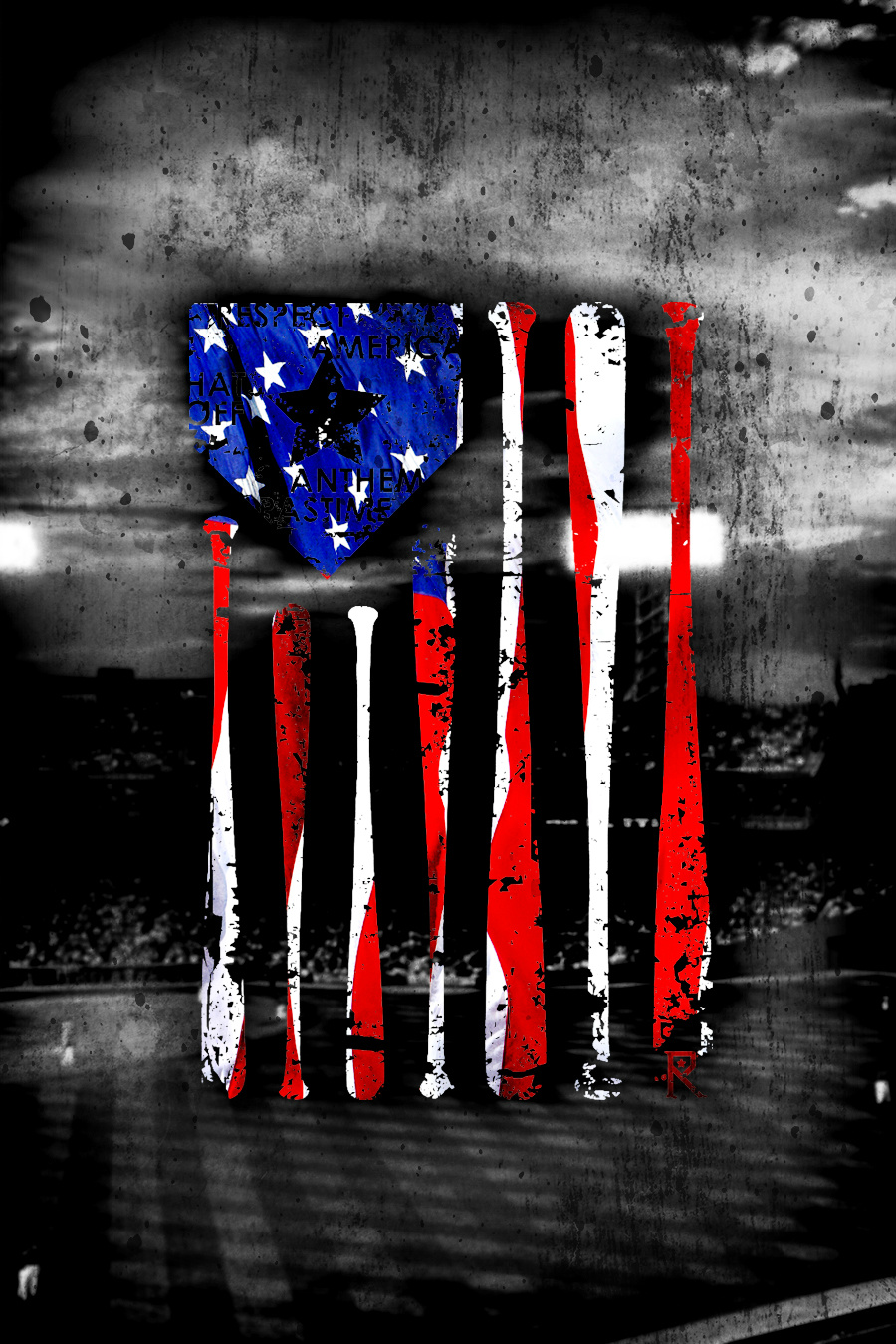 Merica Baseball Wallpaper - Cool Wallpapers Baseball , HD Wallpaper & Backgrounds