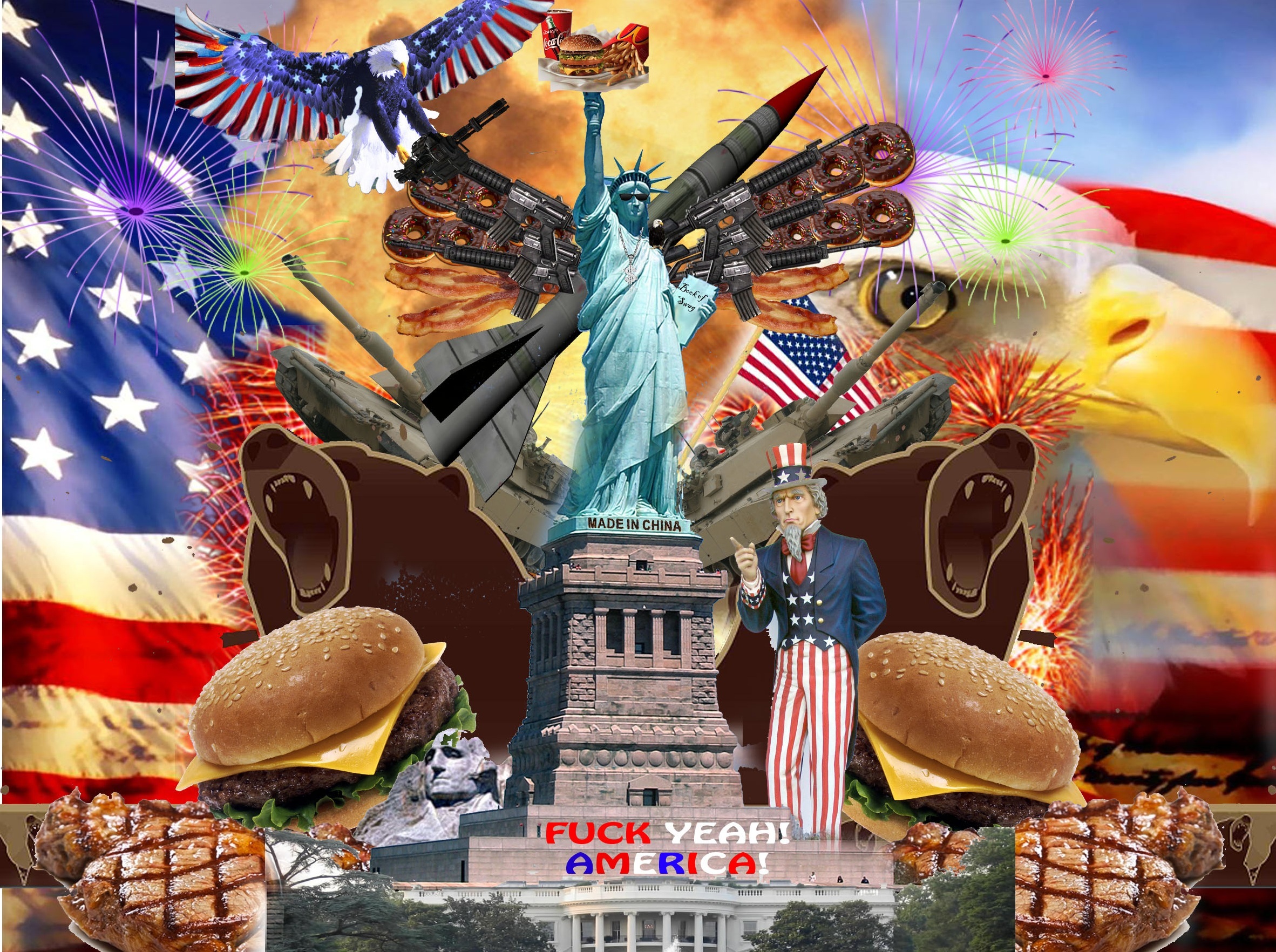 Making This Wallpaper Is Basically All I Did This 4th - Statue Of Liberty , HD Wallpaper & Backgrounds
