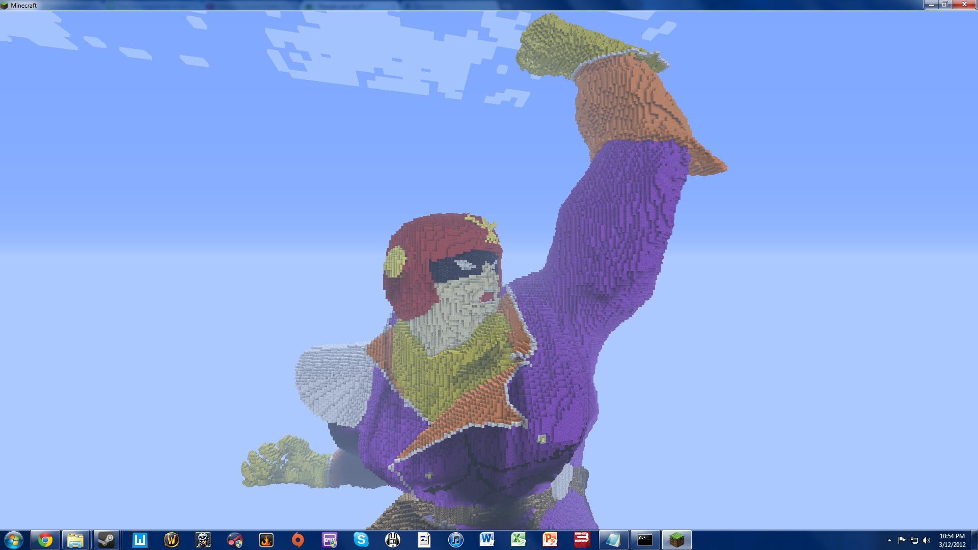 Image - Minecraft Captain Falcon , HD Wallpaper & Backgrounds