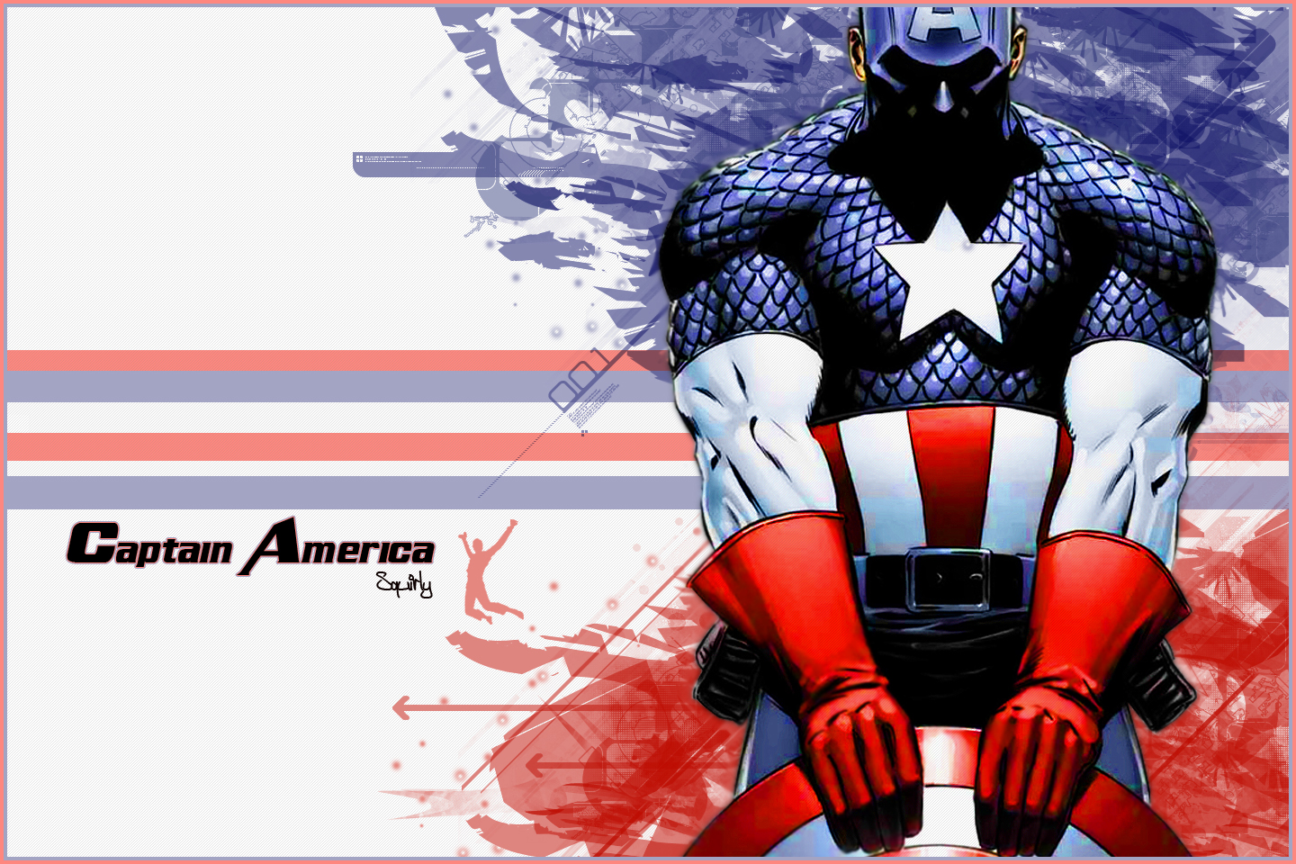 Captain America - Captain America Vector Background , HD Wallpaper & Backgrounds