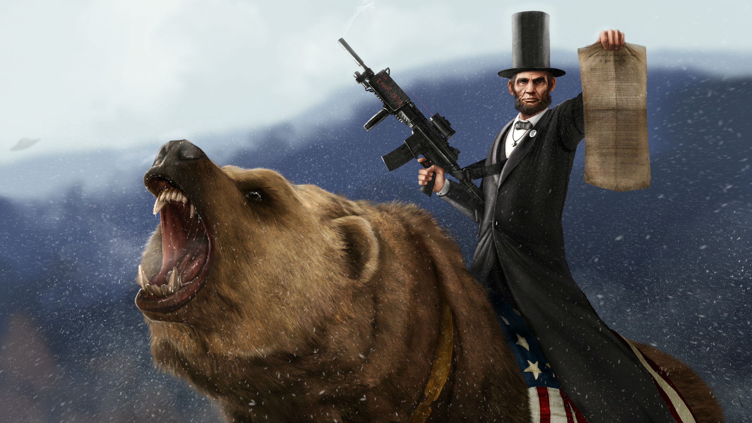 Explore More Wallpapers In The Politics Sub-category - Abraham Lincoln Bear , HD Wallpaper & Backgrounds