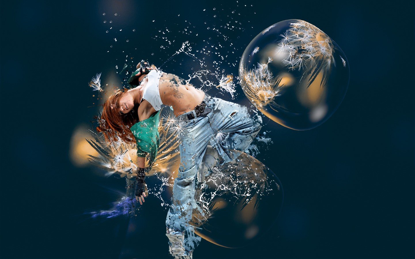 Adobe Photoshop Photo Manipulation Dancing Wallpaper - Fun Dance Photoshop Background , HD Wallpaper & Backgrounds