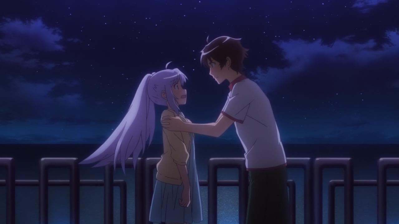 Little Animated Couple - Plastic Memories Kiss Scenes , HD Wallpaper & Backgrounds