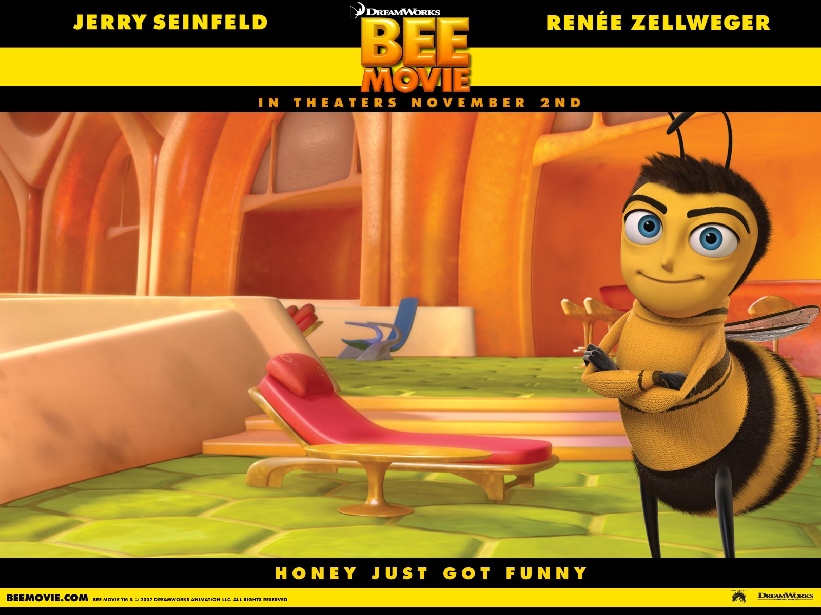 Computer Wallpaper For Bee Movie - Bee Movie Game Website , HD Wallpaper & Backgrounds