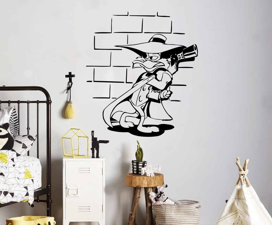 Darkwing Duck Wall Decal Disney Vinyl Sticker Duck - School Librbary Wall Decoration Ideas , HD Wallpaper & Backgrounds