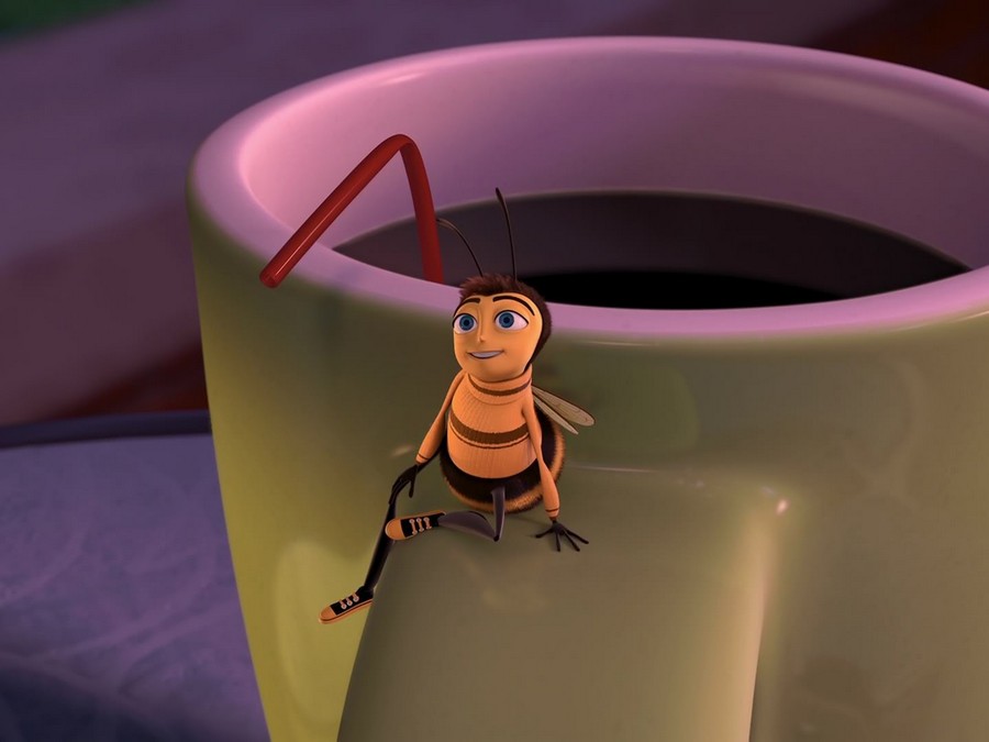 Bee Movie, Barry Benson, Bee, Cup, Coffee, Cartoons - Barry B Benson With Coffee , HD Wallpaper & Backgrounds