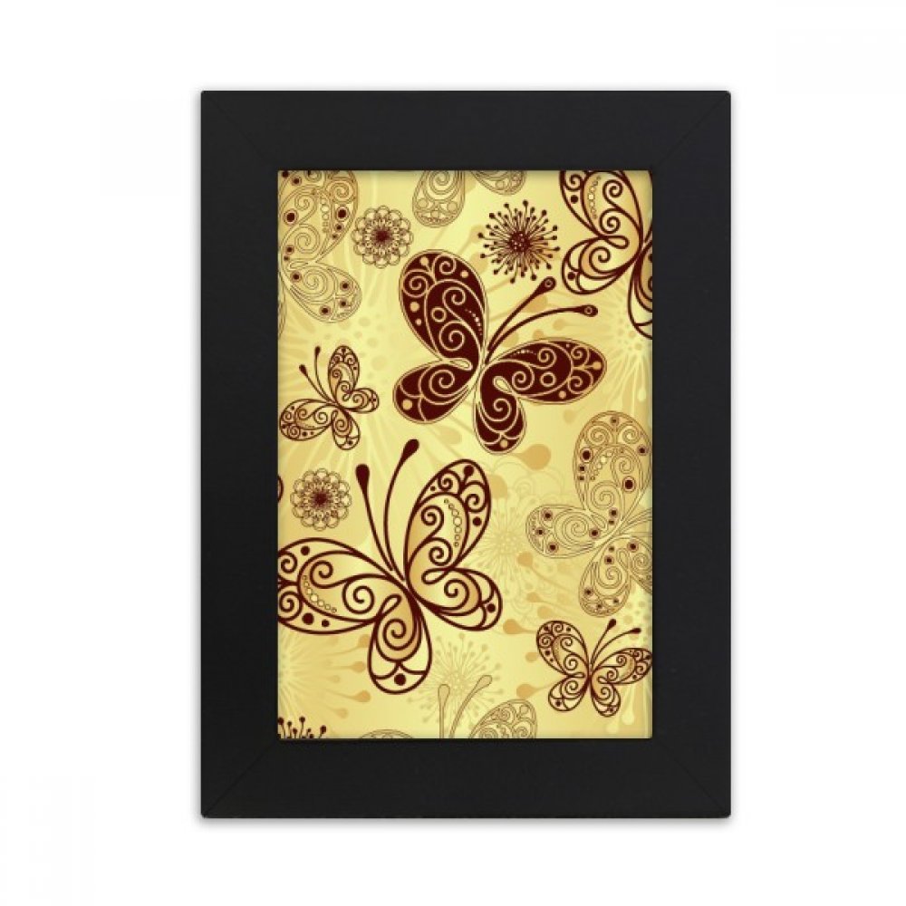 Diythinker Yellow Butterfly Wallpaper Desktop Photo - Butterfly Pattern Gold , HD Wallpaper & Backgrounds