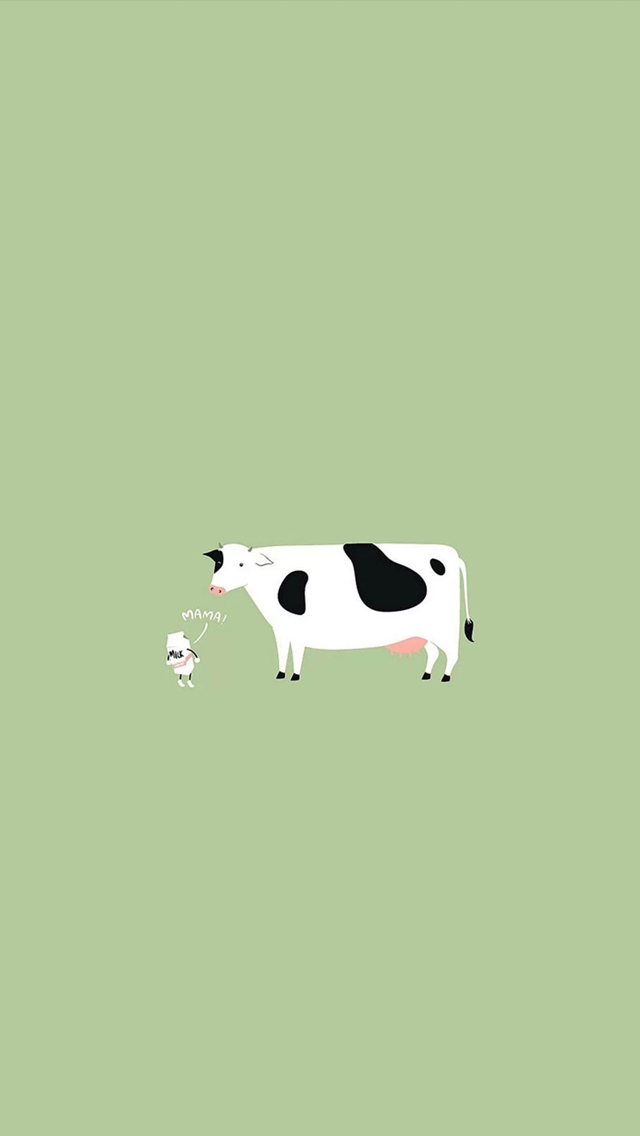 Iphone Wallpaper Cows Animated - Dairy Cow , HD Wallpaper & Backgrounds
