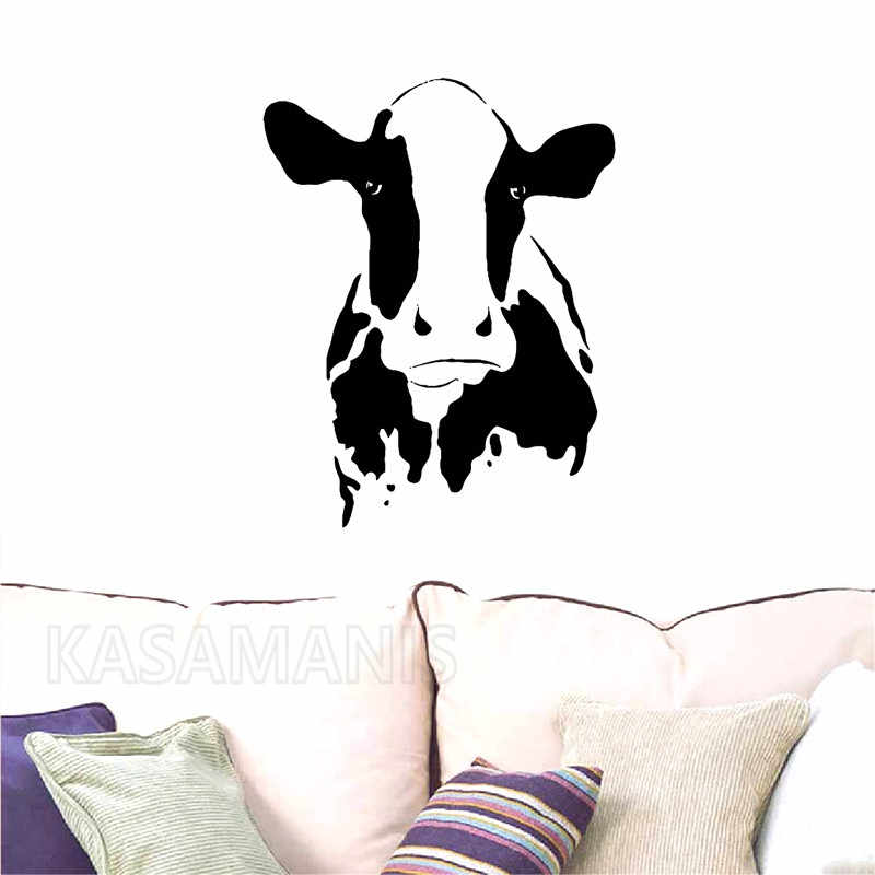 Cute Cow Head Wall Art Mural Decals Farm Animal Cow - Not Today Heifer Svg , HD Wallpaper & Backgrounds