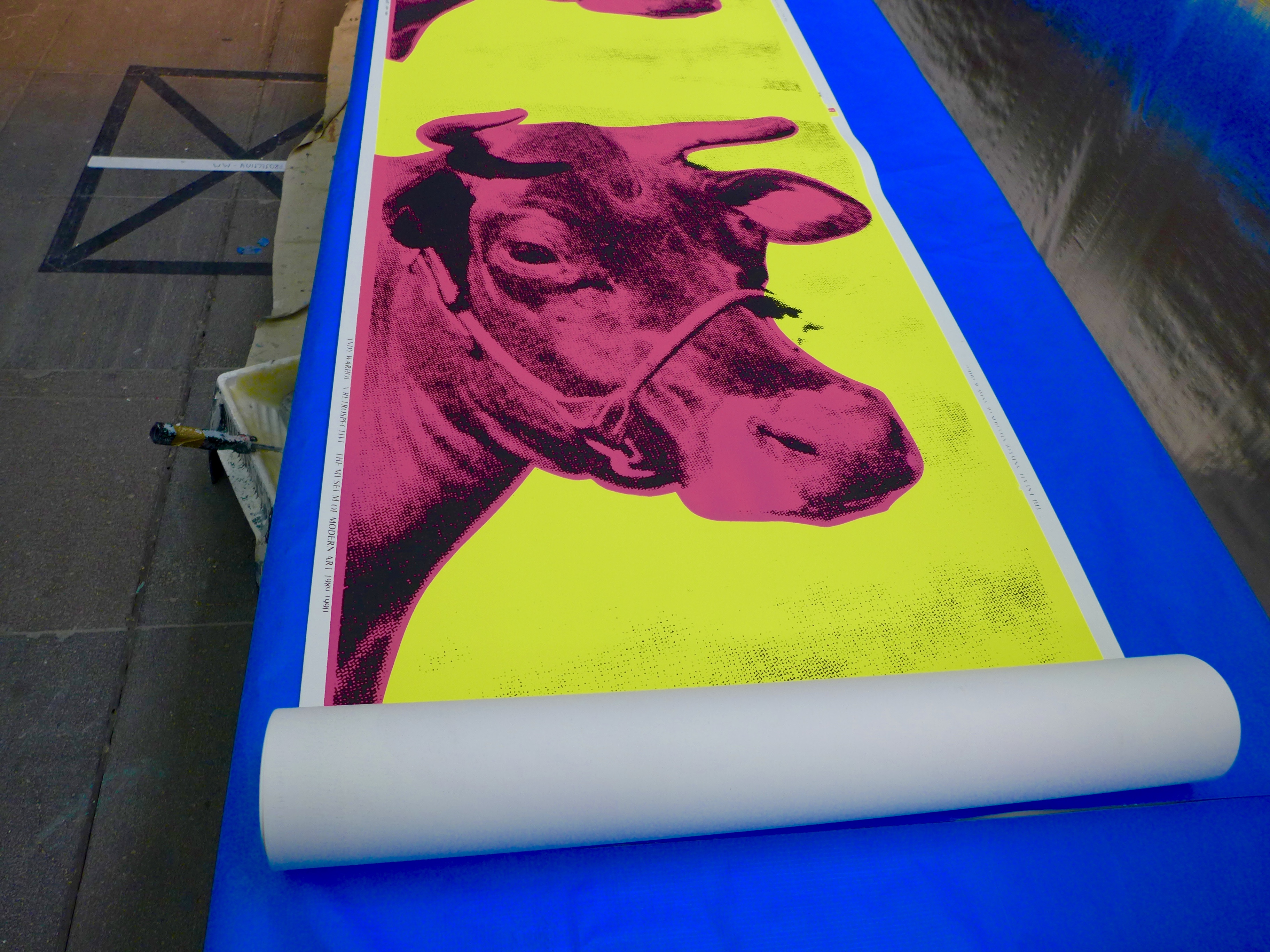 Andy Warhol American 1928-87 Cow Wallpaper 1966, Reprint - Andy Warhol Cow Wallpaper 1966 , HD Wallpaper & Backgrounds