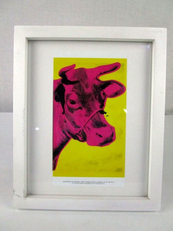 Andy Warhol Cow Wallpaper Framed Print - Contrasting Colours In Art , HD Wallpaper & Backgrounds