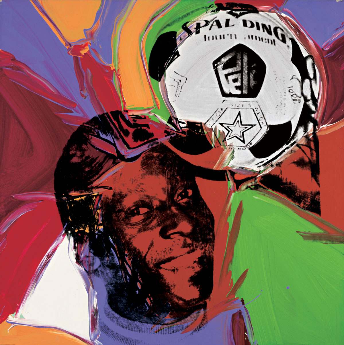 Andy Warhol Edson-pele From 10 Portraits Of Athletes - Andy Warhol Paintings Pele , HD Wallpaper & Backgrounds