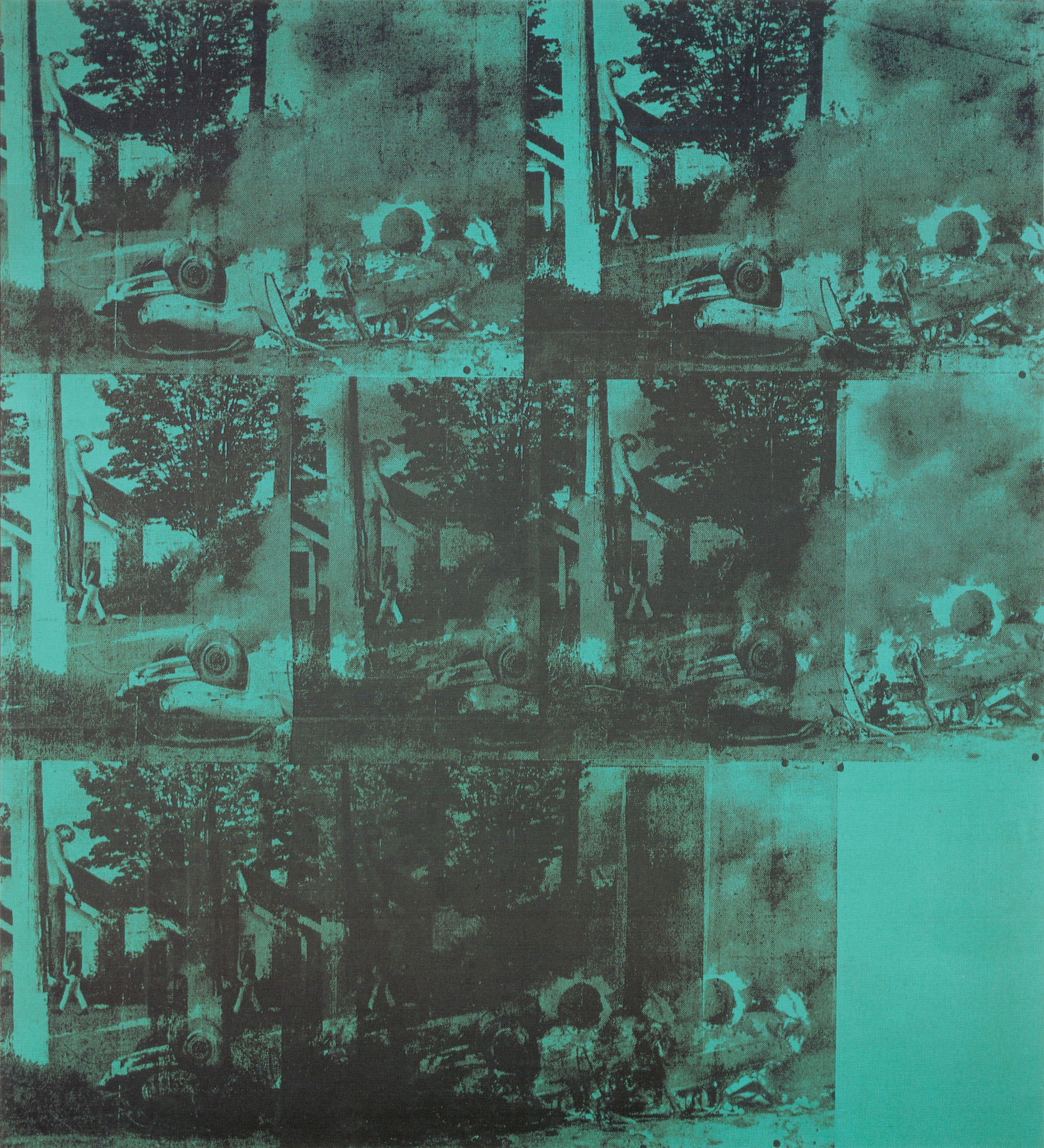 Andy Warhol Green Burning Car , HD Wallpaper & Backgrounds