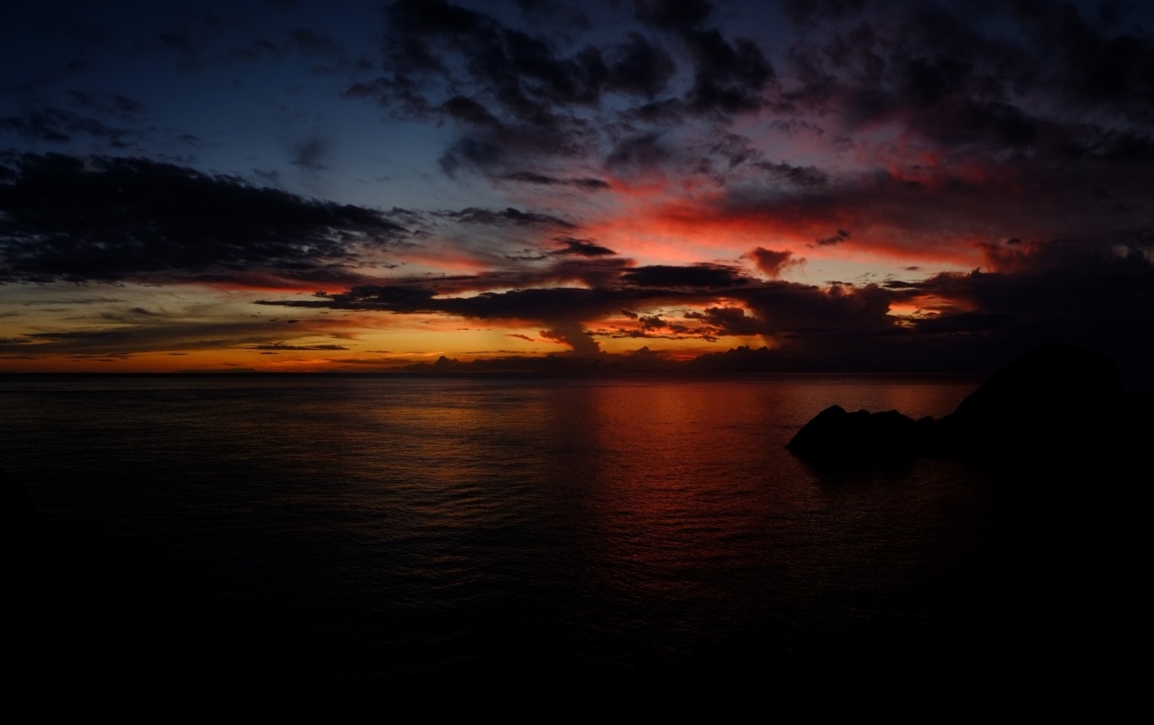 Sunset Clouds & Dark Ocean Wallpapers And Stock Photos - Dark Ocean , HD Wallpaper & Backgrounds