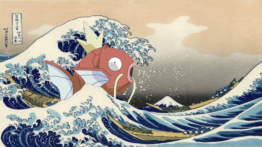 Great Wave Off Kanagawa Wallpaper - Old Japanese Wave Art , HD Wallpaper & Backgrounds