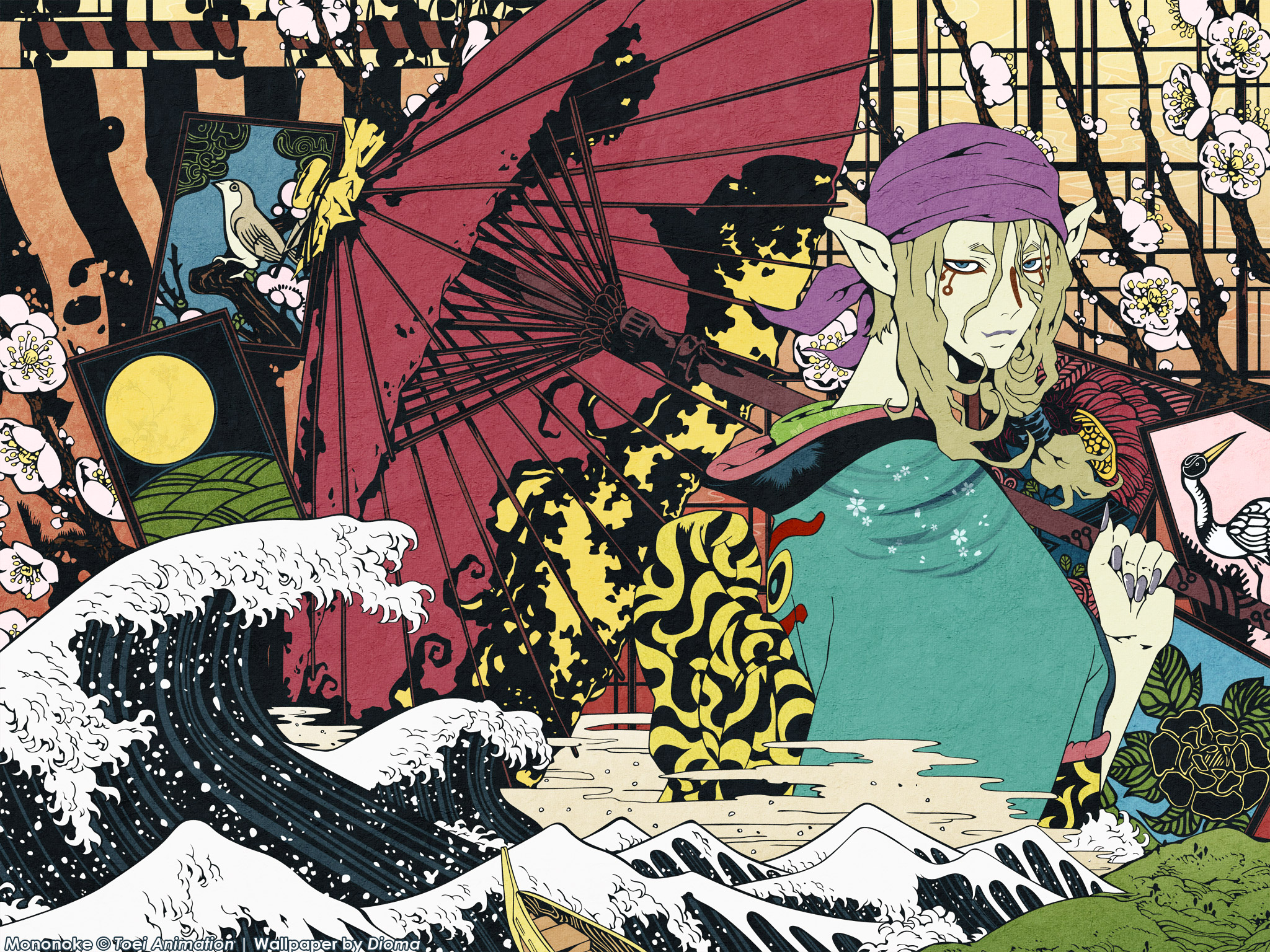 Wallpaper Artwork - Mononoke Anime , HD Wallpaper & Backgrounds