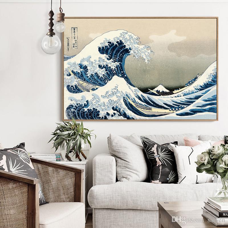 The Great Wave Off Kanagawa Poster Japanese Home Accessories - Great Wave Off Kanagawa (kanagawa Oki Nami Ura), From , HD Wallpaper & Backgrounds