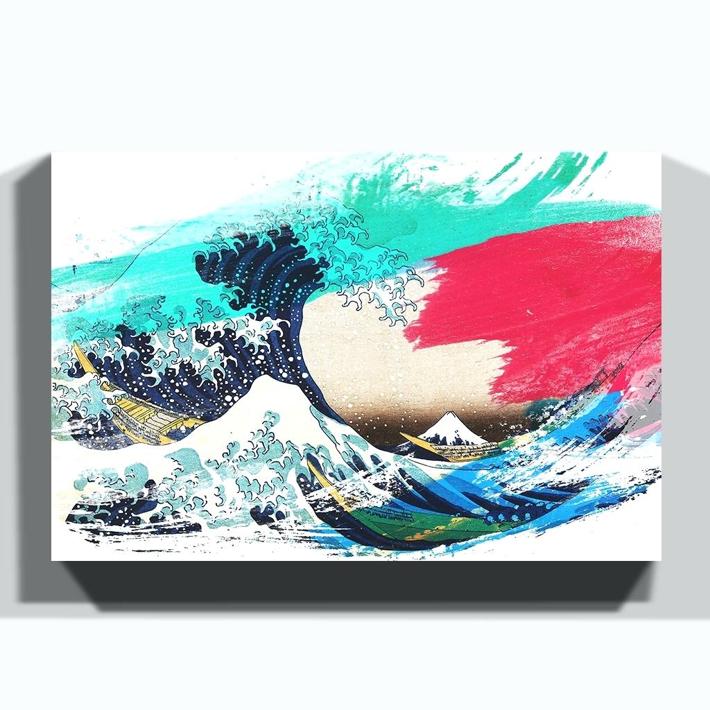 Under The Wave Off Kanagawa Canvas Print Various Size - Great Wave Poster , HD Wallpaper & Backgrounds
