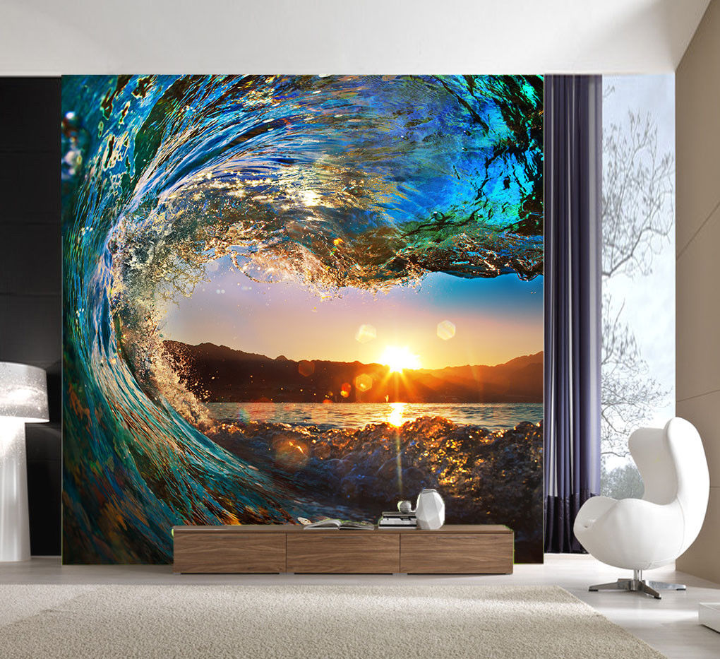 3d Sunlight Sea Wave 7 Wall Murals Wall Print Wall - Beautiful Water , HD Wallpaper & Backgrounds