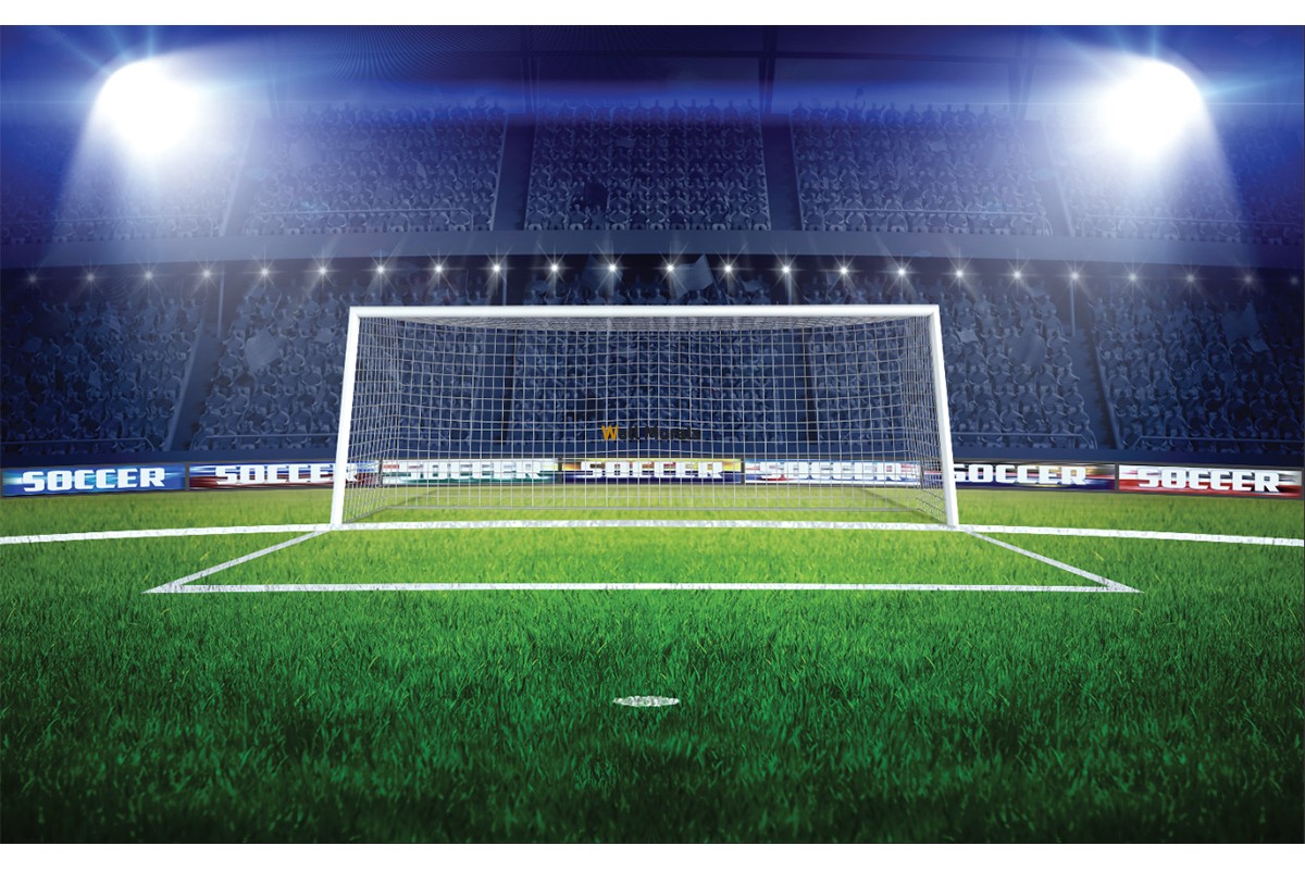 1302 1295 F5 Fototapeti Stadion Vrata 0 - Soccer Goal In Stadium , HD Wallpaper & Backgrounds