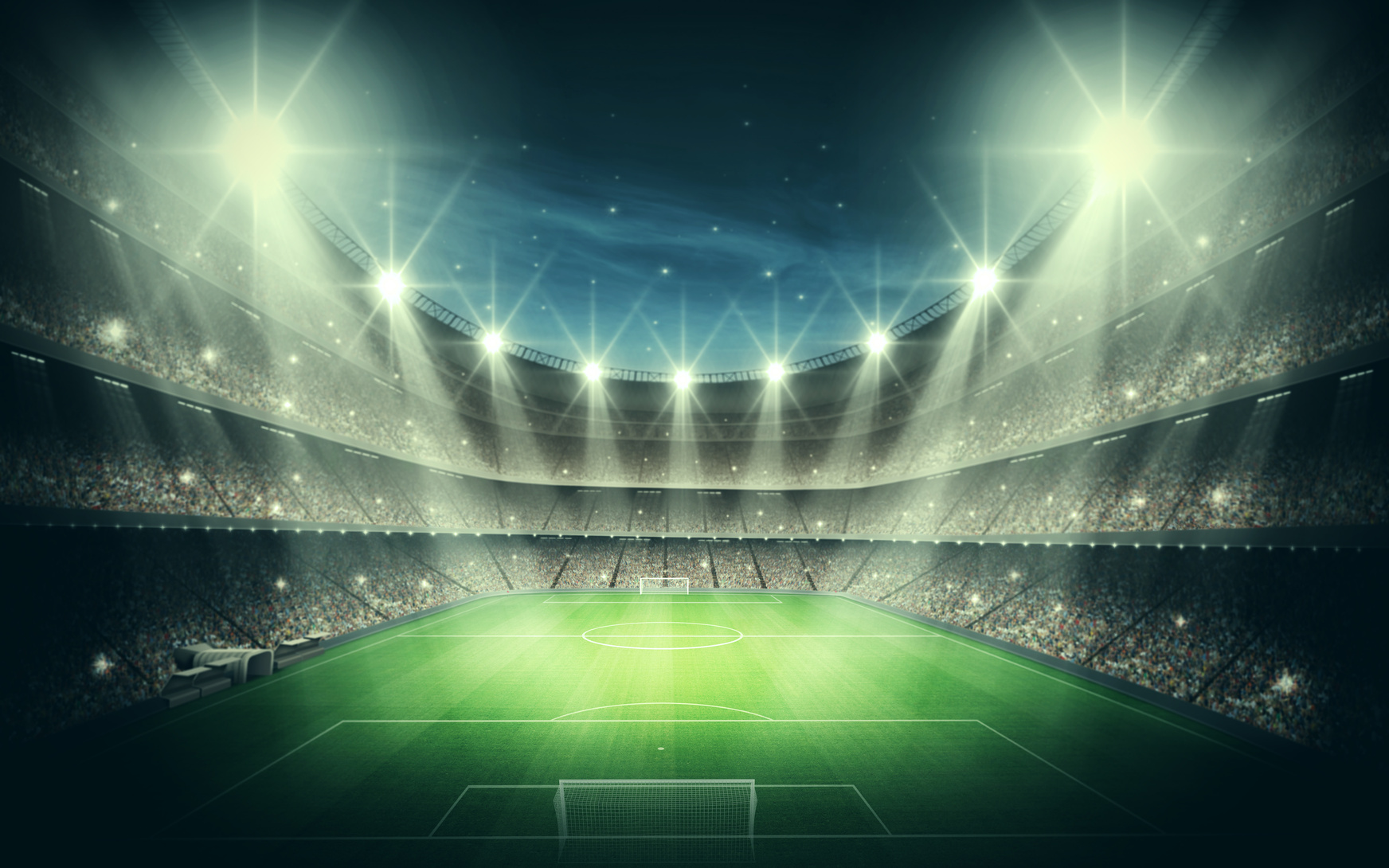 Spotlights At The Stadium Wallpaper For Pc - Lights In A Stadium , HD Wallpaper & Backgrounds