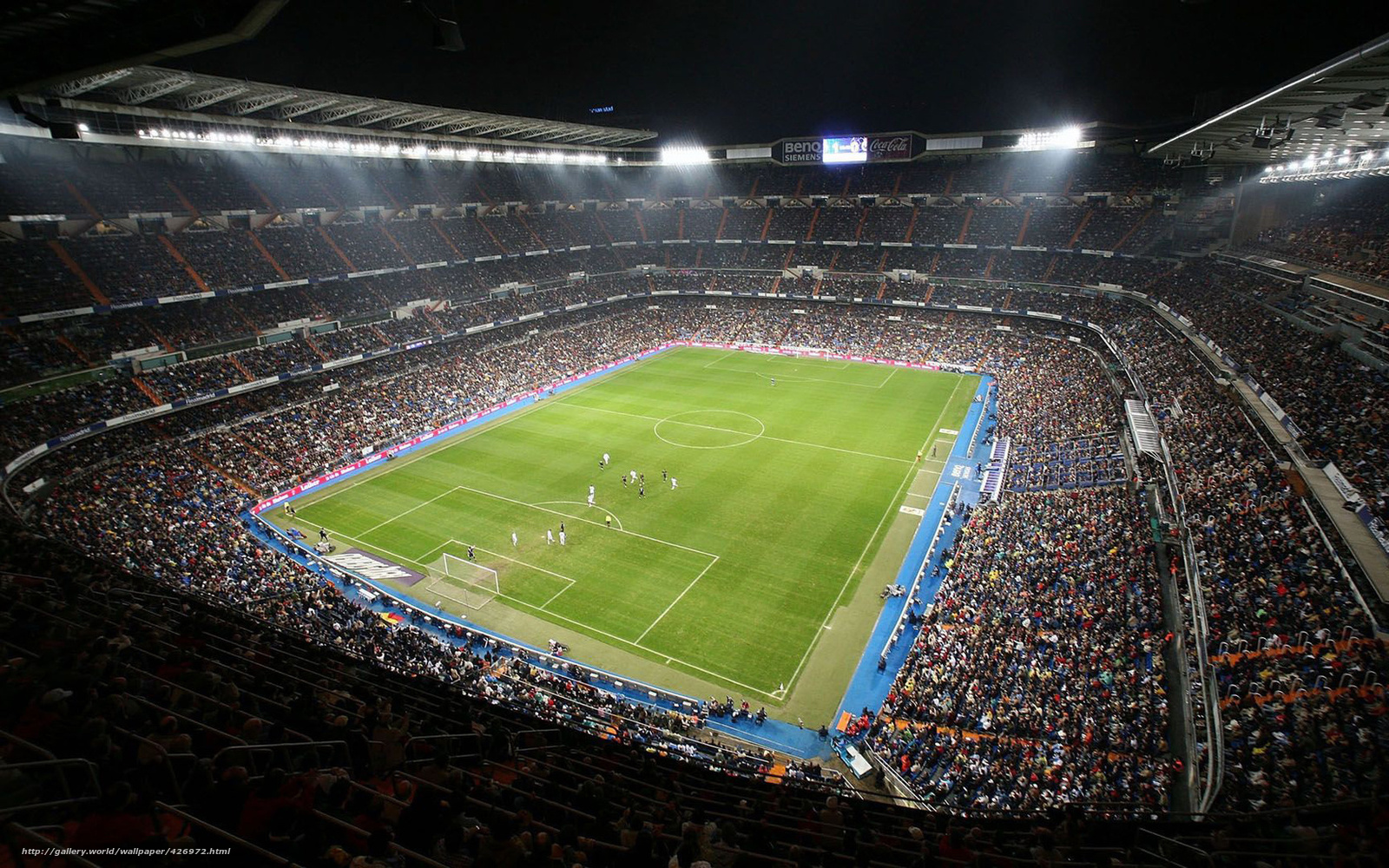Download Wallpaper Stadium, Audience, Santiago Bernabeu, - Santiago Bernabéu Stadium , HD Wallpaper & Backgrounds