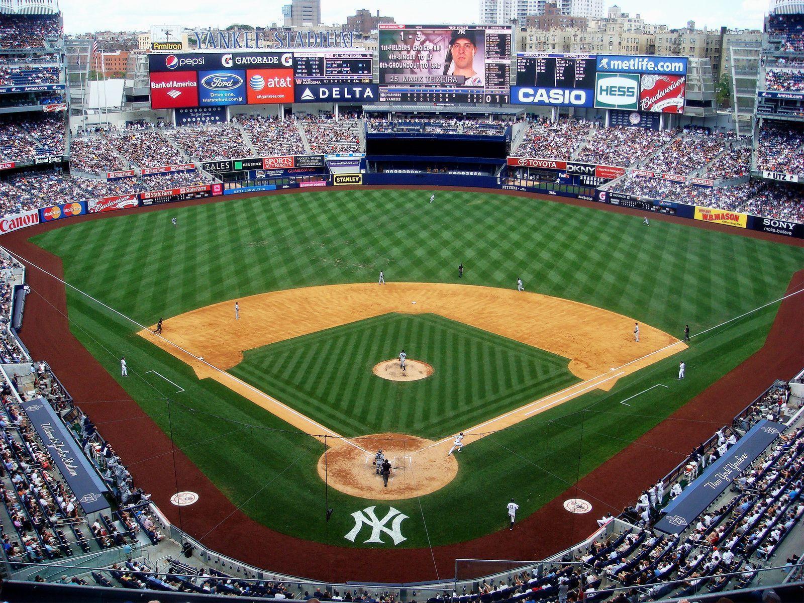 Baseball, Ny Yankees, Stadium, Mlb, New York Yankees - Yankees Stadium , HD Wallpaper & Backgrounds