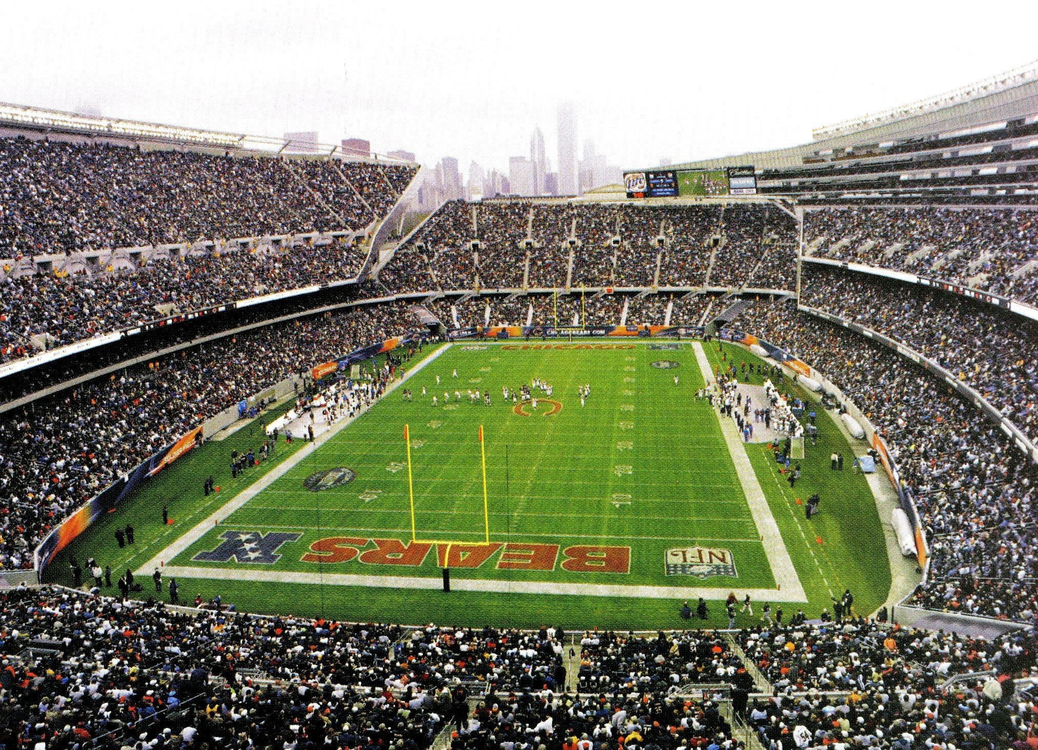 Soldier Field Stadium Chicago Bears Wallpaper Hd Wallpapers - Soldier Field Wallpaper Hd , HD Wallpaper & Backgrounds